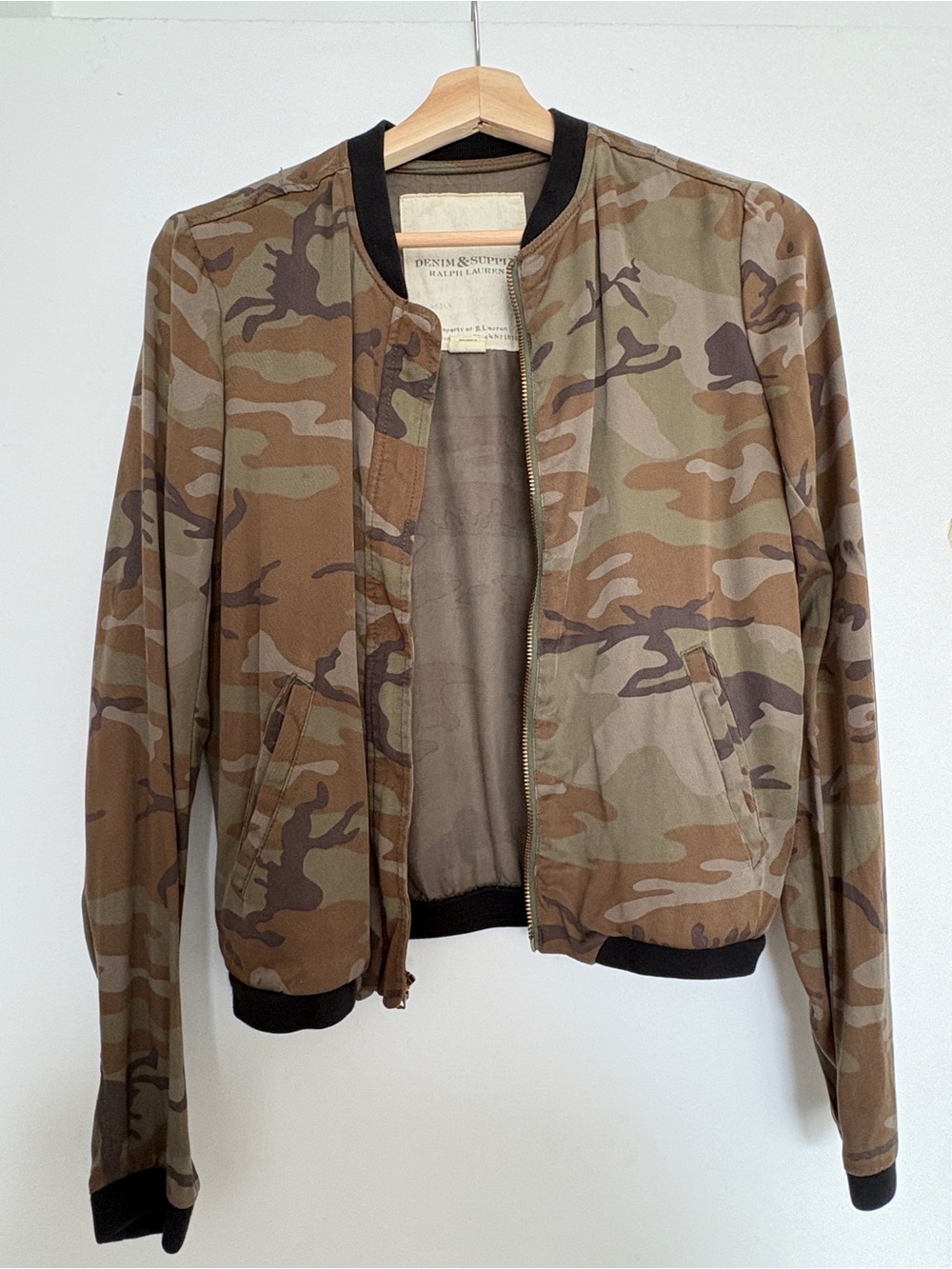 Denim & Supply Ralph Lauren Camo Light Weight Bomber Vintage